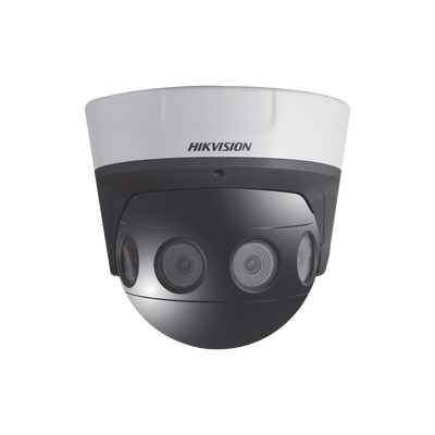 PanoVu Series / Vista Panorámica 180° / 8 Megapixel en Total / 4 Lentes 2.8 mm (2 Megapixel) / 20 mts IR EXIR / Exterior IP67 / IK10 / 12 Vcc / PoE+ / MicroSD