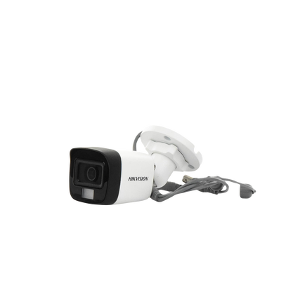 Bala TURBOHD 2 Megapixel (1080p) / Lente 2.8 mm / Dual Light (30 mts IR EXIR + 20 mts Luz Blanca) / Micrófono Integrado / Gran Angular 101° / Exterior IP67 / 4 Tecnologías