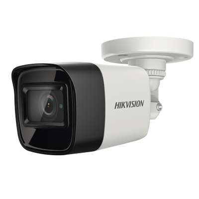 Bala TURBOHD 4K (8 Megapixel) / Gran Angular 102° / Lente 2.8 mm / Exterior IP67 / IR EXIR 30 mts / dWDR / Metal