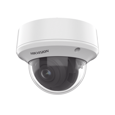 Domo TURBOHD 5 Megapixel / Lente Motorizado 2.7 - 13.5 mm / IR EXIR 40 mts / TVI-AHD-CVI-CVBS / IK10 / IP67 / dWDR / 12 Vcc / 24 VCA