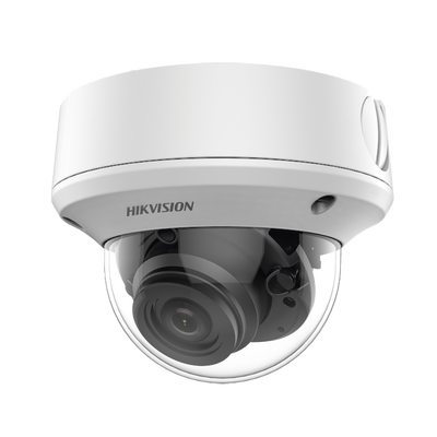 Domo TURBOHD 4K (8 Megapixel) / Lente Mot. 2.7 a 13.5 mm / 40 mts IR EXIR / IP67 / 12 Vcc / 24 VCA / TVI-AHD-CVI-CVBS / 9 a 15 Vcc