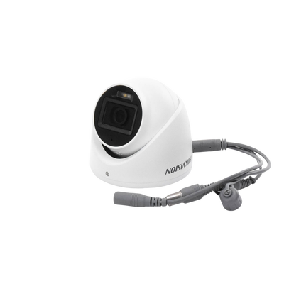 [Dual Light + ColorVu] Turret TURBOHD 3K (5 Megapixel) / Lente 2.8 mm / 30 mts IR + 20 mts Luz Blanca / Gran Angular 104.9° / Exterior IP67 / Micrófono Integrado / dWDR / 4 Tecnologías / Metal