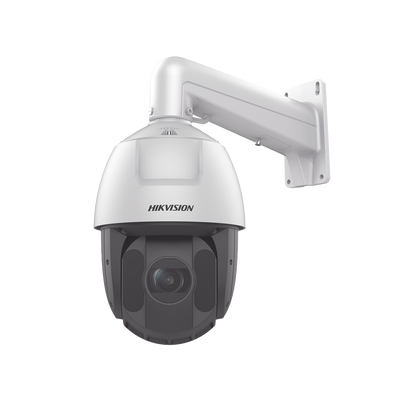 PTZ IP 4 Megapixel / 25X Zoom / 150 mts IR / DARKFIGHTER / ACUSENSE (Evita Falsas Alarmas) / Exterior IP66 / WDR 120 dB / PoE+ / Alarmas y Audio I/O / Micro SD / Metal / 24 VCA