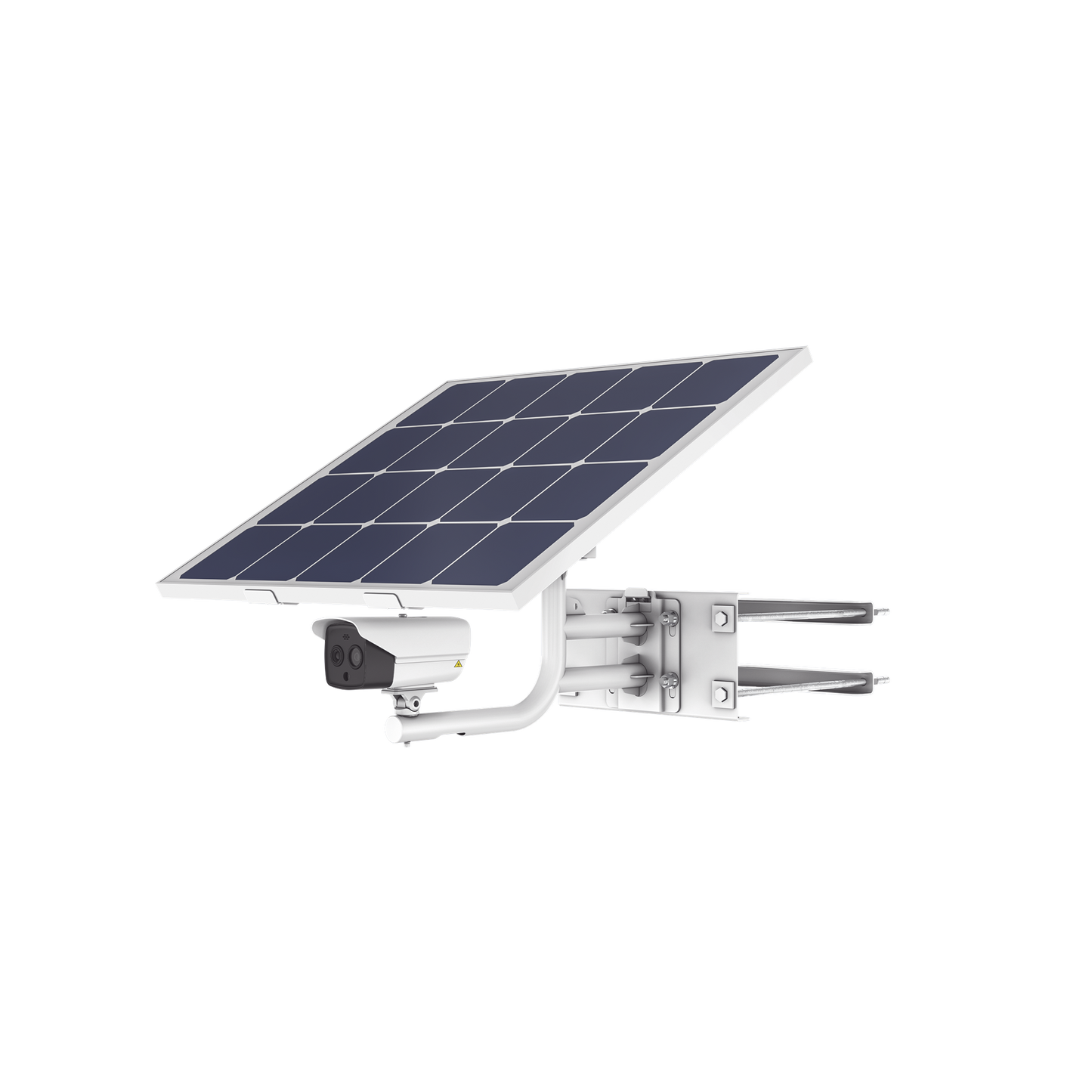 Kit Solar IP All in One / Cámara Termica 256 × 192 / Lente 9.7mm / Panel Solar / Batería de Respaldo de Litio 23.2Ah / Conexión 4G / Accesorios de Instalación
