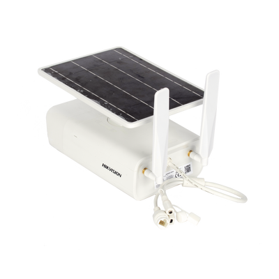 Kit Solar IP All in One / Cámara Bala 4 Megapixel / Lente 4mm / Panel Solar / Batería de Respaldo de Litio 10Ah (Hasta 7 Días) / Conexión 4G / Accesorios de Instalación / Kit Solar