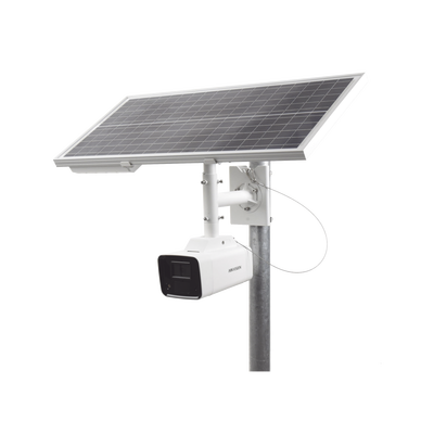 Kit Solar IP All in One / Cámara Bala ColorVu 4 Megapixel / Lente 4 mm / Panel Solar / Batería de Respaldo de Litio 23.2Ah (Hasta 24 Días) / Conexión 4G / Accesorios de Instalación