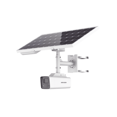 Kit Solar IP All in One / Cámara Bala ColorVu 4 Megapixel / Lente 4 mm / Panel Solar / Batería de Respaldo de Litio 23.2Ah (Hasta 24 Días) / Conexión 4G / Accesorios de Instalación