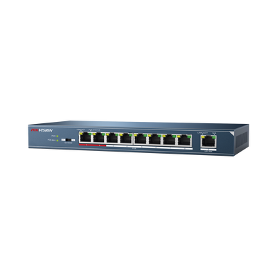 Switch PoE+ / No Administrable / 8 puertos 10/100 Mbps + 1 puerto 10/100 de Uplink / PoE hasta 250 metros / 110 W