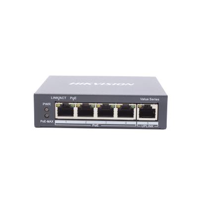 Switch Gigabit  PoE+ / No Administrable / 4 Puertos 1000 Mbps PoE+ / 1 Puerto 1000 Mbps Uplink / 35 Watts