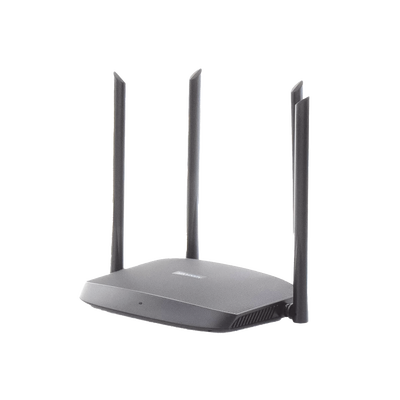 Router Inalámbrico WISP Gigabit / Hasta 1200 Mbps / Doble Banda AC (2.4 GHz y 5 GHz) / 3 Puertos LAN 10/100/1000 Mbps + 1 Puerto WAN 10/100/1000 Mbps /  4 Antenas Externas Omnidireccional de 5 dBi / Interior