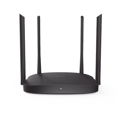 Router Inalámbrico WISP Gigabit / Hasta 1200 Mbps / Doble Banda AC (2.4 GHz y 5 GHz) / 3 Puertos LAN 10/100/1000 Mbps + 1 Puerto WAN 10/100/1000 Mbps /  4 Antenas Externas Omnidireccional de 5 dBi / Interior