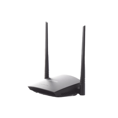 Router Inalámbrico WISP en Banda 2.4 GHz / Hasta 300 Mbps / 4 Puertos 10/100 Mbps /  2 Antenas Omnidireccional de 5 dBi / Interior