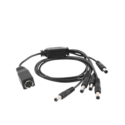 Cable con 5 Vías para Alimentar 4 Cámaras TURBOHD y DVR TURBOHD epcom / HIKVISION