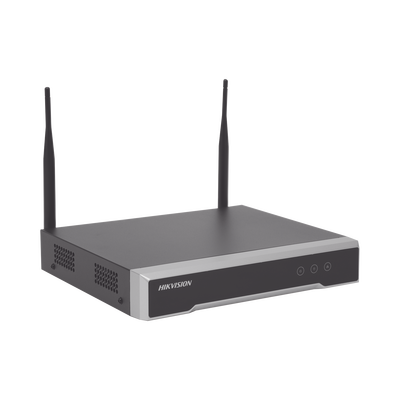 NVR 4 Megapixel / 4 canales IP / 1 Bahía de Disco Duro / 2 Antenas Wi-Fi / Salida de Vídeo Full HD