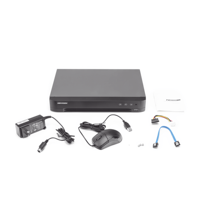 DVR 8 Canales 4K TurboHD + 8 Canales IP/ 8 Megapixel/ / 1 Bahía de Disco Duro / 4 Canales de Audio / 4 Entradas de alarma / Videoanálisis