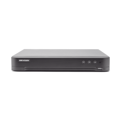 DVR 8 Canales 4K TurboHD + 8 Canales IP/ 8 Megapixel/ / 1 Bahía de Disco Duro / 4 Canales de Audio / 4 Entradas de alarma / Videoanálisis