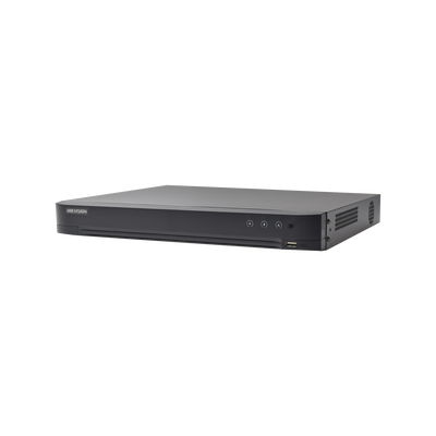 DVR 4 Megapixel / 16 Canales TURBOHD + 8 Canales IP / 1 Bahías de Disco Duro / 16 Canales de Audio / Salida de Vídeo en 4K