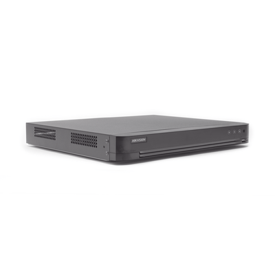 DVR 8 Megapixel / 16 Canales 4K TURBOHD + 16 Canales  IP / 2 Bahías de Disco Duro / 4 Canales de Audio / 16 Entradas de Alarma