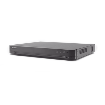 DVR 8 Megapixel / 16 Canales 4K TURBOHD + 16 Canales  IP / 2 Bahías de Disco Duro / 4 Canales de Audio / 16 Entradas de Alarma