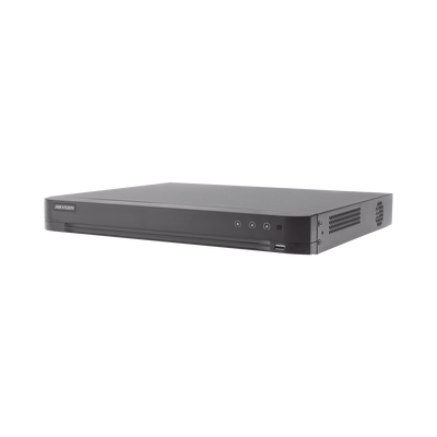 DVR 8 Megapixel / 16 Canales 4K TURBOHD + 16 Canales  IP / 2 Bahías de Disco Duro / 4 Canales de Audio / 16 Entradas de Alarma