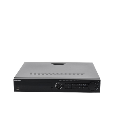 DVR 16 Canales TurboHD + 16 Canales IP/ 8 Megapixel/ 4 Bahías de Disco Duro / 4 Canales de Audio / Videoanalisis / 16 Entradas de Alarma / Arreglo RAID / Soporta POS