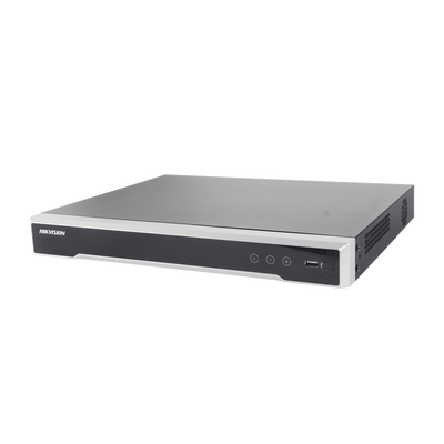 NVR 8 Megapixel (4K) / 8 canales IP / 8 Puertos PoE+ / Soporta Cámaras con AcuSense / 2 Bahías de Disco Duro / Switch PoE 250 mts / HDMI en 4K