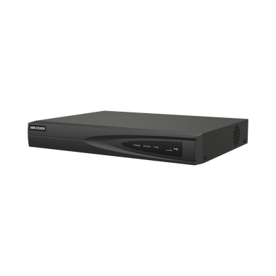 NVR 8 Megapixel (4K) (Compatible con Cámaras ACUSENSE) / 8 canales IP / 8 Puertos PoE+ / 1 Bahía de Disco Duro / Salida de Vídeo en 4K / 300 Metros PoE Modo Extendido