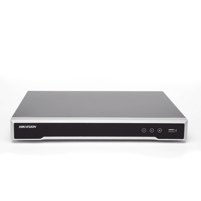 NVR 8 Megapixel (4K) / 16 canales IP / 16 Puertos PoE+ / Soporta Cámaras con AcuSense / 2 Bahías de Disco Duro / Switch PoE 300 mts / HDMI en 4K