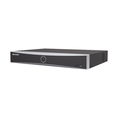 NVR 12 Megapixel (4K) / 16 canales IP / AcuSense (Evita Falsas Alarmas) / Reconocimiento Facial / 1 Bahía de Disco Duro  / HDMI en 4K / Sin Puertos PoE+