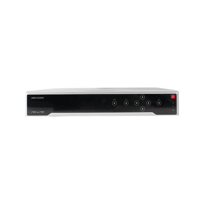 NVR 12 Megapixel (4K) / 16 canales IP / 16 Puertos PoE+ / Soporta Cámaras con AcuSense / 4 Bahías de Disco Duro / Switch PoE 300 mts / HDMI en 4K / Soporta POS