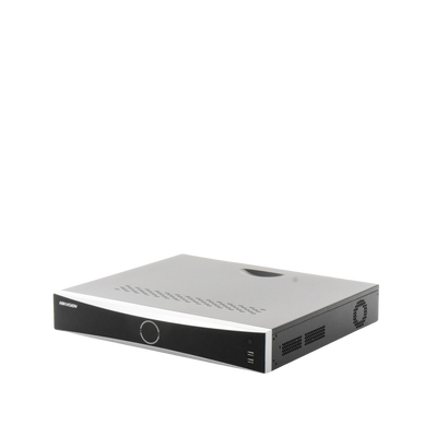 NVR 12 Megapixel (4K) / 16 canales IP / AcuSense (Evita Falsas Alarmas) / Reconocimiento Facial /  4 Bahías de Disco Duro /  HDMI en 4K / Alarmas I/O