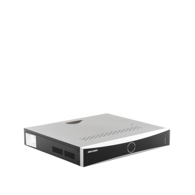 NVR 12 Megapixel (4K) / 16 canales IP / AcuSense (Evita Falsas Alarmas) / Reconocimiento Facial /  4 Bahías de Disco Duro /  HDMI en 4K / Alarmas I/O