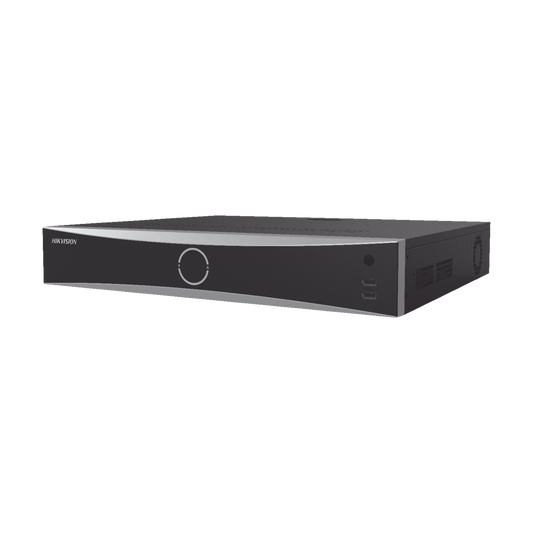 NVR 12 Megapixel (4K) / 16 canales IP / AcuSense (Evita Falsas Alarmas) / Reconocimiento Facial /  4 Bahías de Disco Duro /  HDMI en 4K / Alarmas I/O
