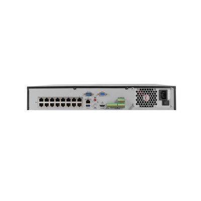 NVR 12 Megapixel (4K) / 32 Canales IP / 16 Puertos PoE+ / Switch PoE 300 mts / HDMI en 4K / Soporta POS