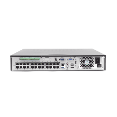 NVR 12 Megapixel (4K) / 32 Canales IP / 24 Puertos PoE+ / Switch PoE 300 mts / HDMI en 4K / Soporta POS