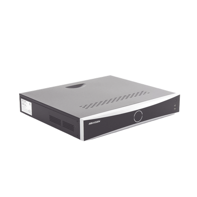 NVR 12 Megapixel (4K) / 32 canales IP / AcuSense (Evita Falsas Alarmas) / Reconocimiento Facial / 4 Bahías de Disco Duro /  HDMI en 4K / Alarmas I/O