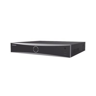 NVR 12 Megapixel (4K) / 32 canales IP / AcuSense (Evita Falsas Alarmas) / Reconocimiento Facial / 4 Bahías de Disco Duro /  HDMI en 4K / Alarmas I/O