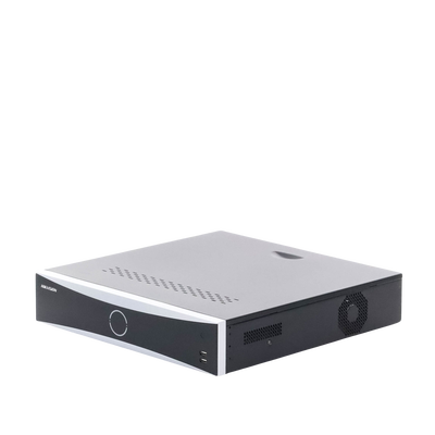 NVR 12 Megapixel (4K) / 32 Canales IP / Reconocimiento Facial / AcuSense (Evita Falsas Alarmas) / 8 Bahías de Disco Duro /  2 HDMI en 4K / Alarmas I/O