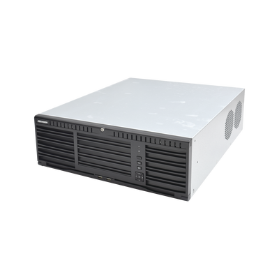 NVR 12 Megapixel (4K) / 128 canales IP / 16 Bahias de Disco Duro / 4 Puertos de Red / Soporta RAID con Hot Swap / NVR de Alto Desempeño