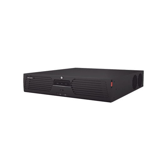 [Doble Poder de Decodificación] NVR 32 Megapixel (8K) / 128 Canales IP / AcuSense / ANPR / Conteo de Personas / Heat Map / 8 Bahías de Disco Duro / 2 Tarjetas de Red / Soporta RAID con Hot Swap / 2 HDMI en 8K / Soporta POS / Alarmas I/O / AC