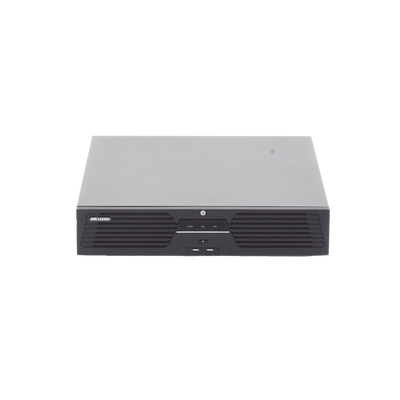 [Doble Poder de Decodificación] NVR 32 Megapixel (8K) / 32 Canales IP / AcuSense / ANPR / Conteo de Personas / Heat Map / 8 Bahías de Disco Duro / 2 Tarjetas de Red / Soporta RAID con Hot Swap / 2 HDMI en 8K / Soporta POS / Alarmas I/O / ACU