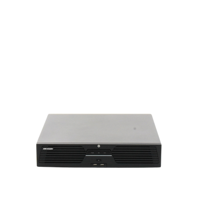 [Doble Poder de Decodificación] NVR 32 Megapixel (8K) / 64 Canales IP / AcuSense / ANPR / Conteo de Personas / Heat Map / 8 Bahías de Disco Duro / 2 Tarjetas de Red / Soporta RAID con Hot Swap / 2 HDMI en 8K / Soporta POS / Alarmas I/O / ACU