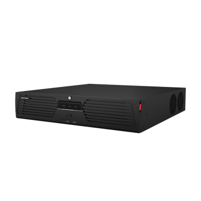 [Doble Poder de Decodificación] NVR 32 Megapixel (8K) / 64 Canales IP / AcuSense / ANPR / Conteo de Personas / Heat Map / 8 Bahías de Disco Duro / 2 Tarjetas de Red / Soporta RAID con Hot Swap / 2 HDMI en 8K / Soporta POS / Alarmas I/O / ACU