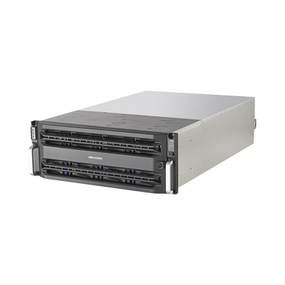 Servidor de Almacenamiento en Red / Soporta 24 Discos Duros (No Incluye Discos) / RAID / iSCSI / Graba 448 canales IP / Doble Controlador