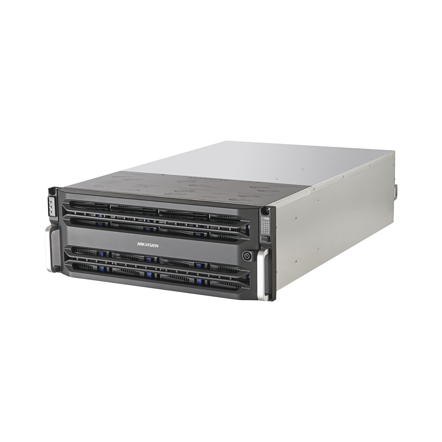Servidor de Almacenamiento en Red /  Soporta 24 Discos Duros (No incluye Discos Duros) / RAID / Graba 600 canales IP / Doble procesador