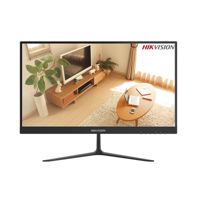 Monitor LED Full HD (1920 X 1080) de 21.5" / Ideal para CCTV, Oficina y Hogar / Entrada HDMI-VGA / Montaje VESA (75 X 75) / Uso 16/7 / Backlight E-LED / Ultra Delgado