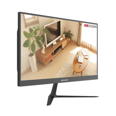 Monitor VA LED Full HD (1920 X 1080) de 23.8" / Ideal para CCTV, Oficina y Hogar / Entrada HDMI-VGA / Montaje VESA (100 X 100) / Uso 24/7 / Backlight E-LED / Ultra Delgado