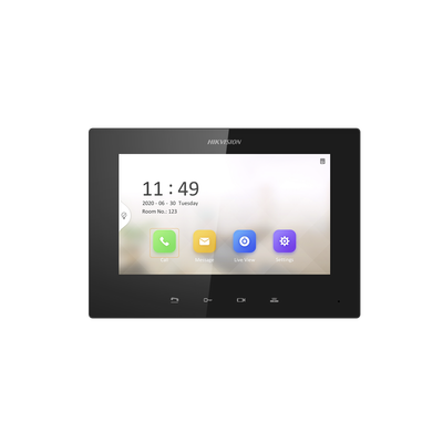 Monitor IP Lite TOUCH 7" para Videoportero IP / Vídeo en Vivo / PoE Estándar / Apertura Remota / Llamada Entre Monitores / Audio de dos vías