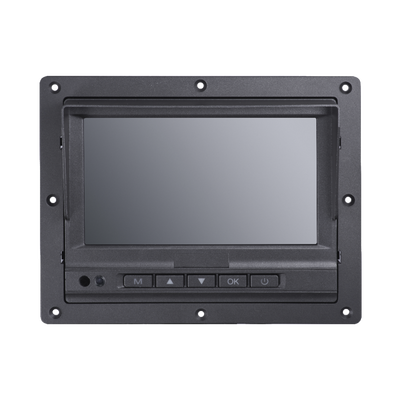 Monitor y Botones de 7" LCD / Compatible con DVR Móvil HIKVISION / Conector Tipo Aviación