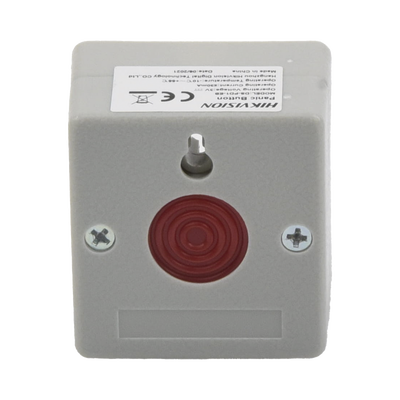 Botón de Pánico Cableado / Compatible con Cualquier Panel de Alarma / LLave de Seguridad / NA/NC / Material Retardante al Fuego (ABS)